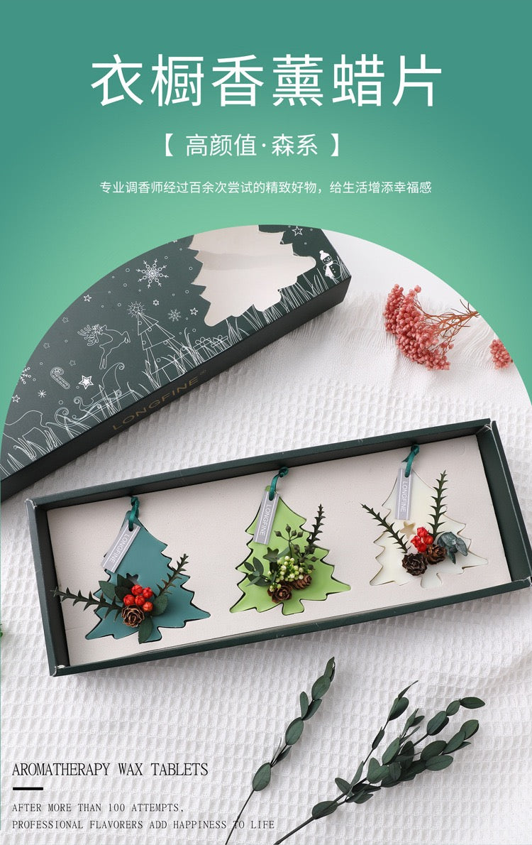 Christmas tree-shaped aromatherapy wax tablets