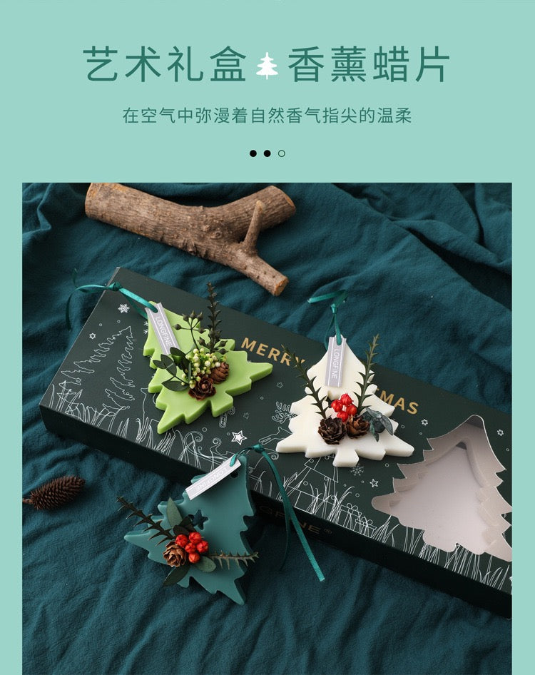 Christmas tree-shaped aromatherapy wax tablets