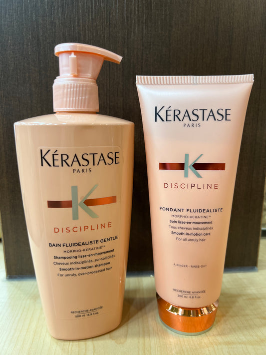 Kerastase Discipline Bain Fluidealiste Gentle Shampoo & Conditioner