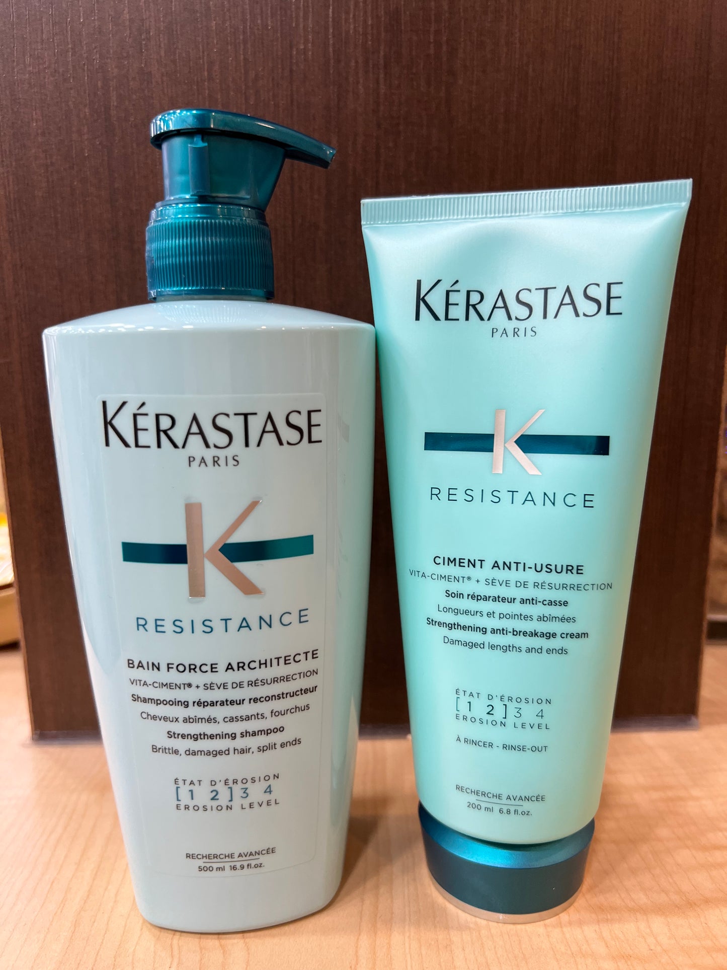 Kerastase Résistance Bain Force Architecte Shampoo & Conditioner Set